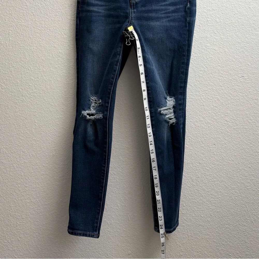 American Eagle AE The Dream Jean Jegging Hi Rise Blue Dark Wash size 4 Short - Picture 7 of 10